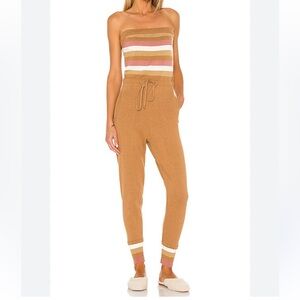Jen's Pirate Booty Tan Track jumpsuit